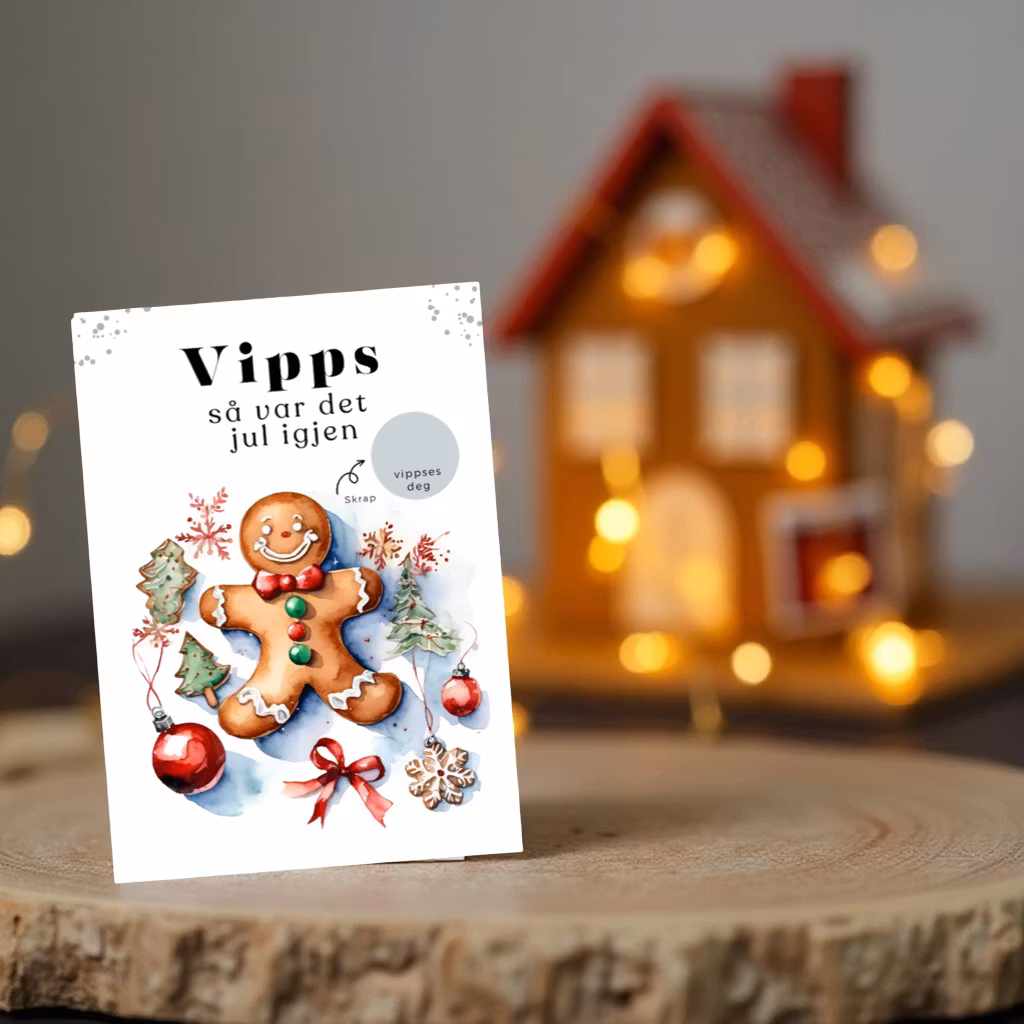 Vipps Julekort - Pepperkake