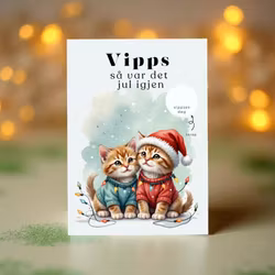 Vipps Julekort - Julekatter