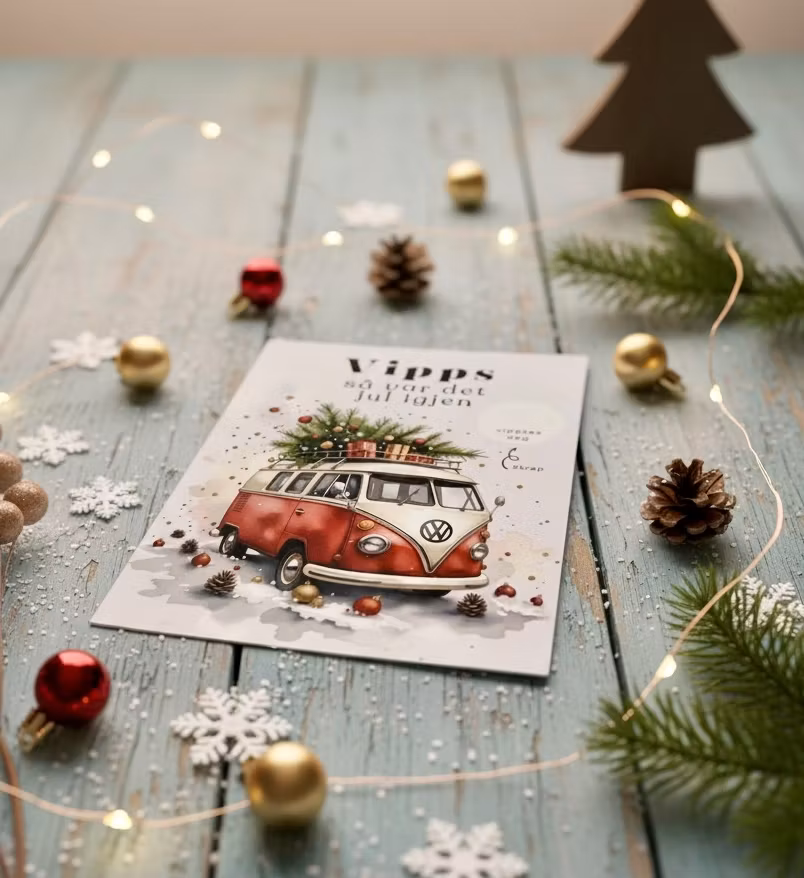 Vipps Julekort - Campervan
