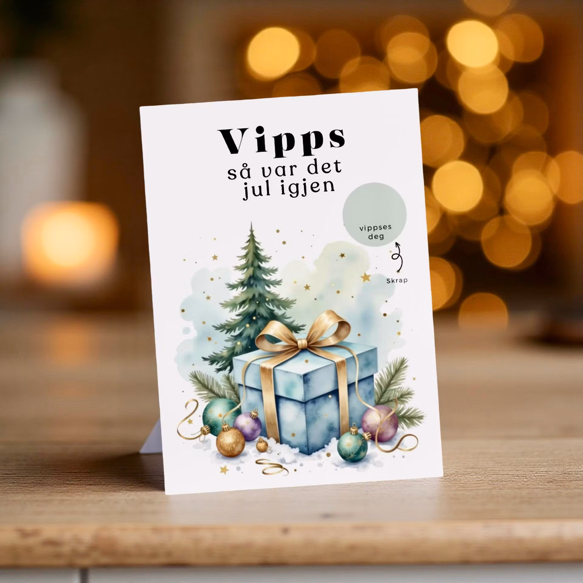 Vipps Julekort - Juletre og gaver