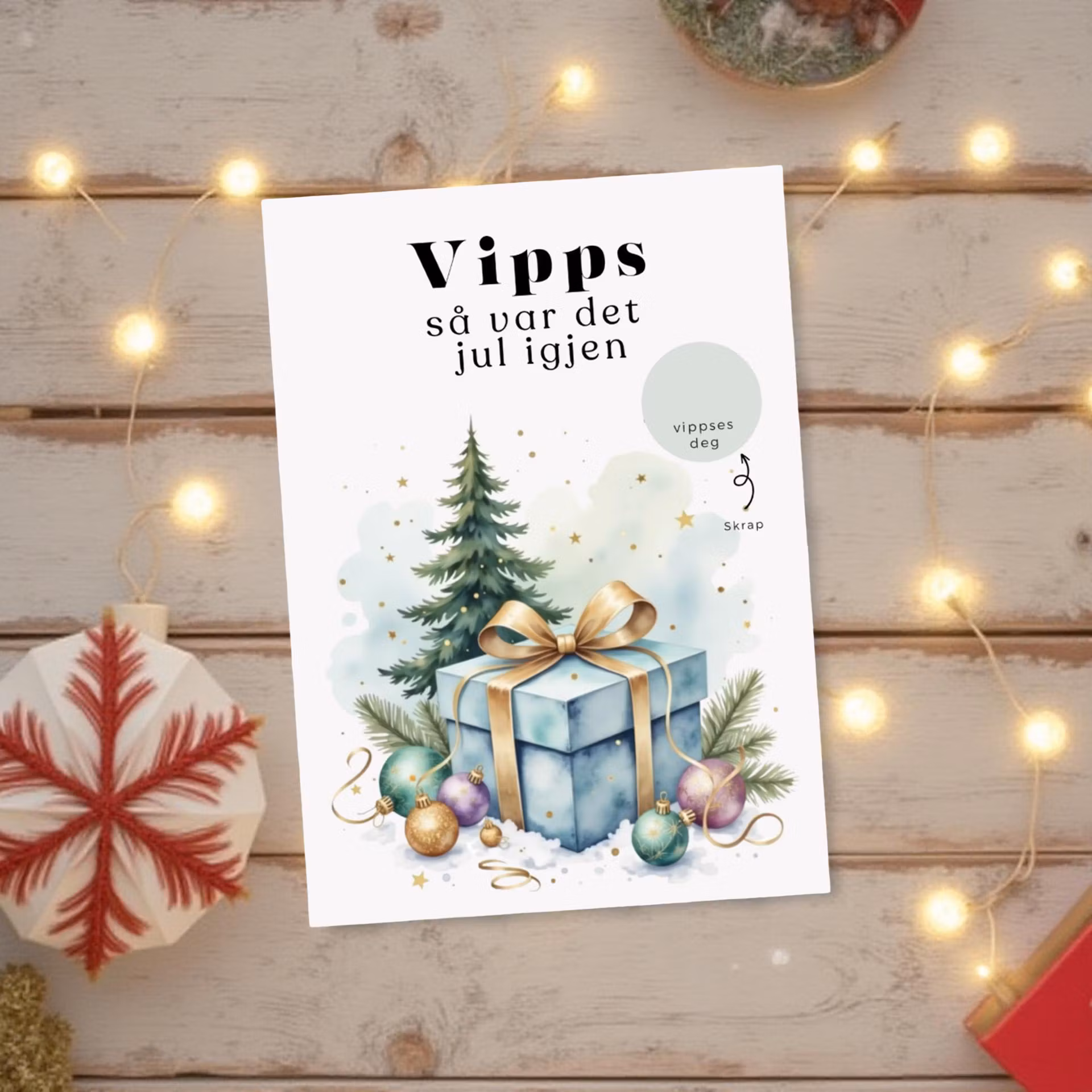 Vipps Julekort - Juletre og gaver