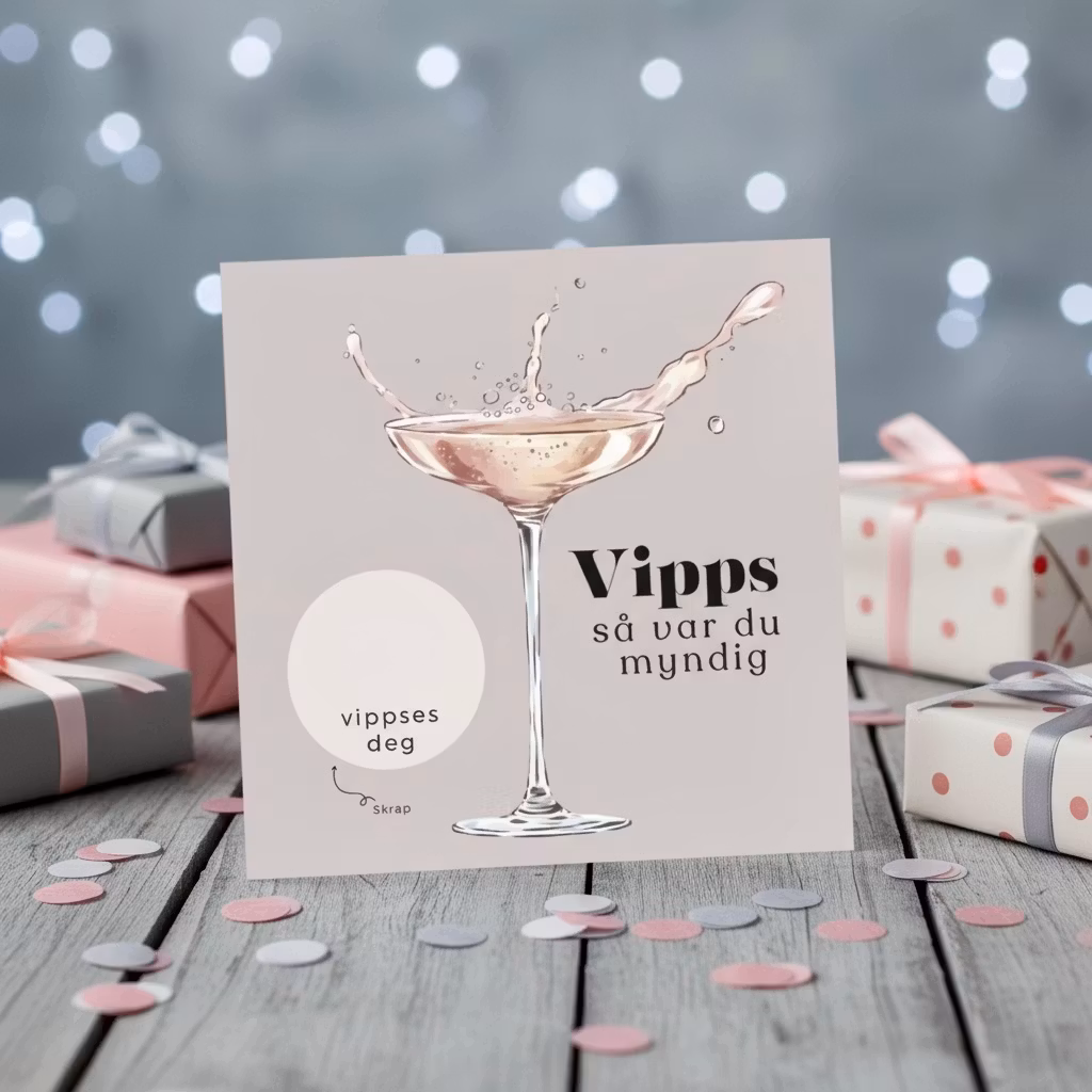 18 års Bursdagskort  - Vipps så var du myndig
