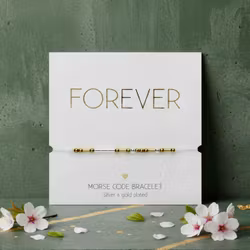 Crystals HCA Jewellery -  Morse Code Bracelet - "FOREVER"