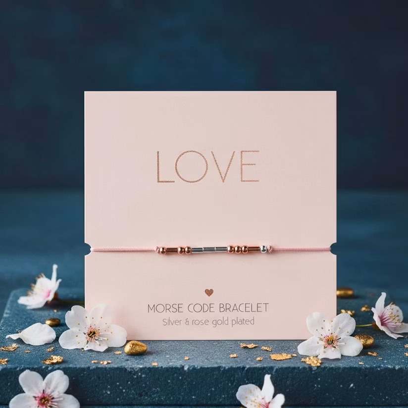 Crystals HCA Jewellery -  Morse Code Bracelet - "LOVE"