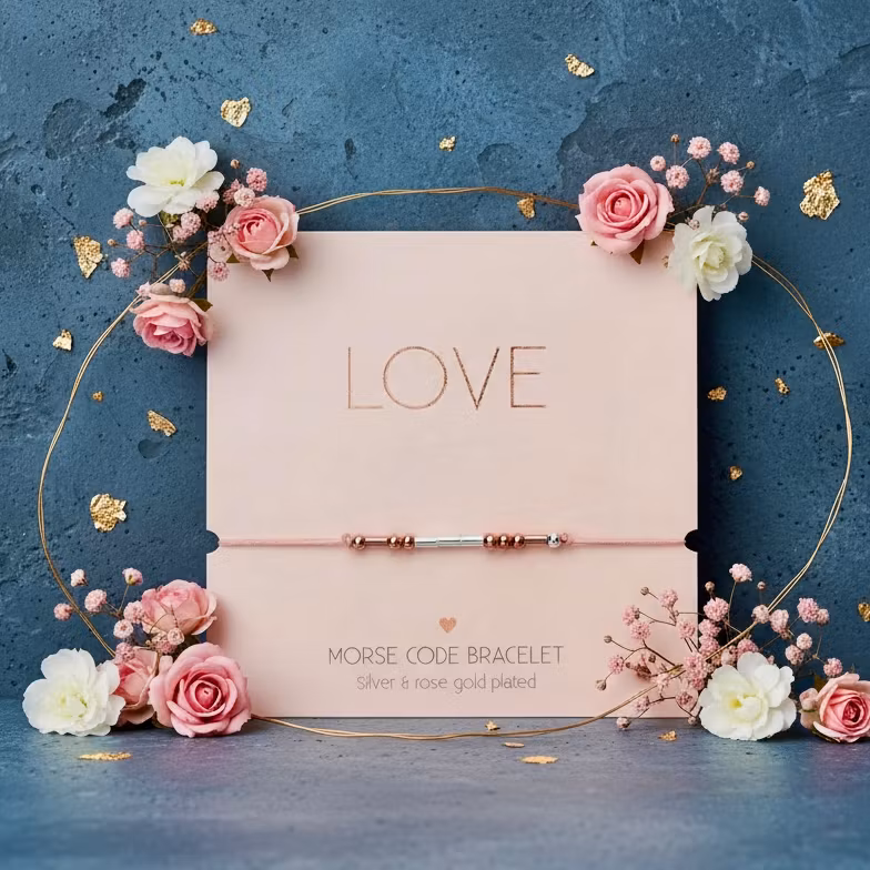 Crystals HCA Jewellery -  Morse Code Bracelet - "LOVE"