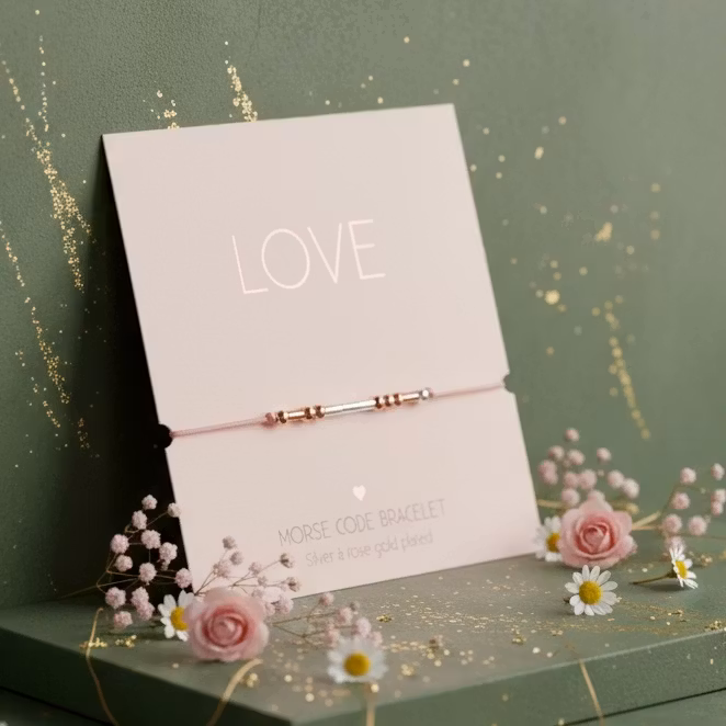 Crystals HCA Jewellery -  Morse Code Bracelet - "LOVE"