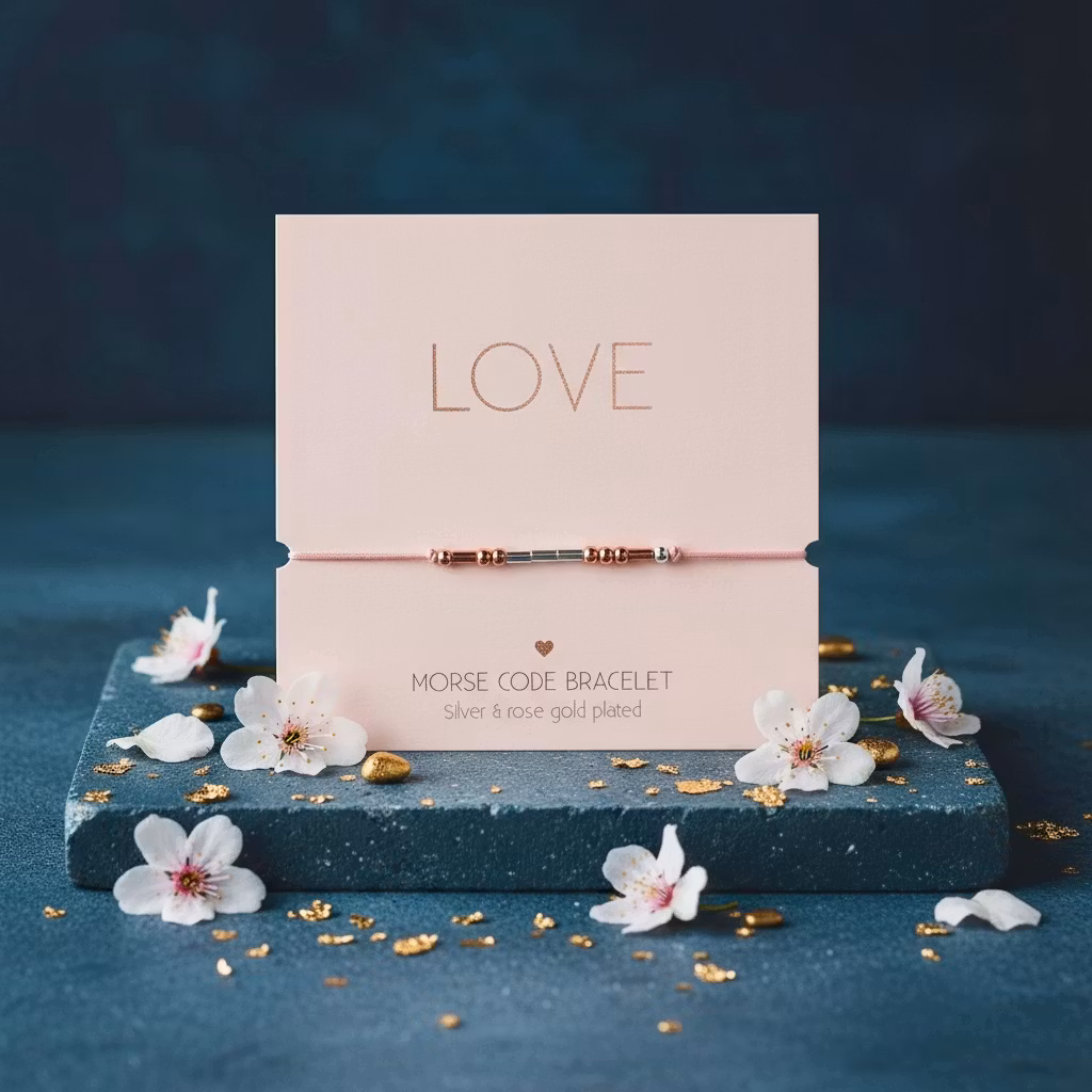 Crystals HCA Jewellery -  Morse Code Bracelet - "LOVE"