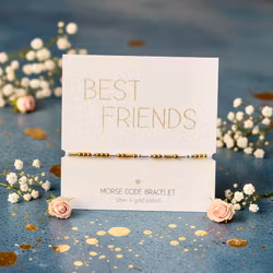 Crystals HCA Jewellery -  Morse Code Bracelet - "Best Friends"
