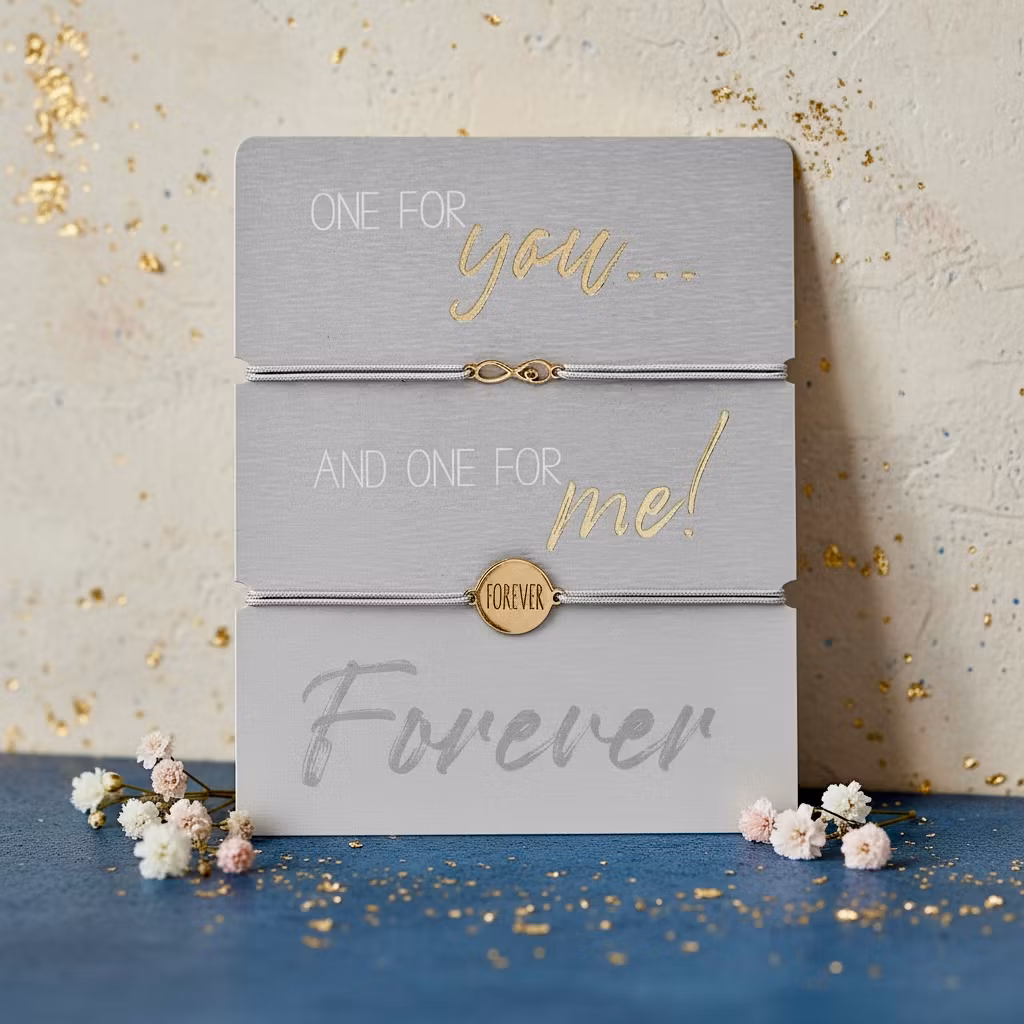 Crystals HCA Jewellery -  2pk One for You... Bracelet - "Forever" Rosegold