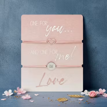 Crystals HCA Jewellery -  2pk One for You... Bracelet - "LOVE"