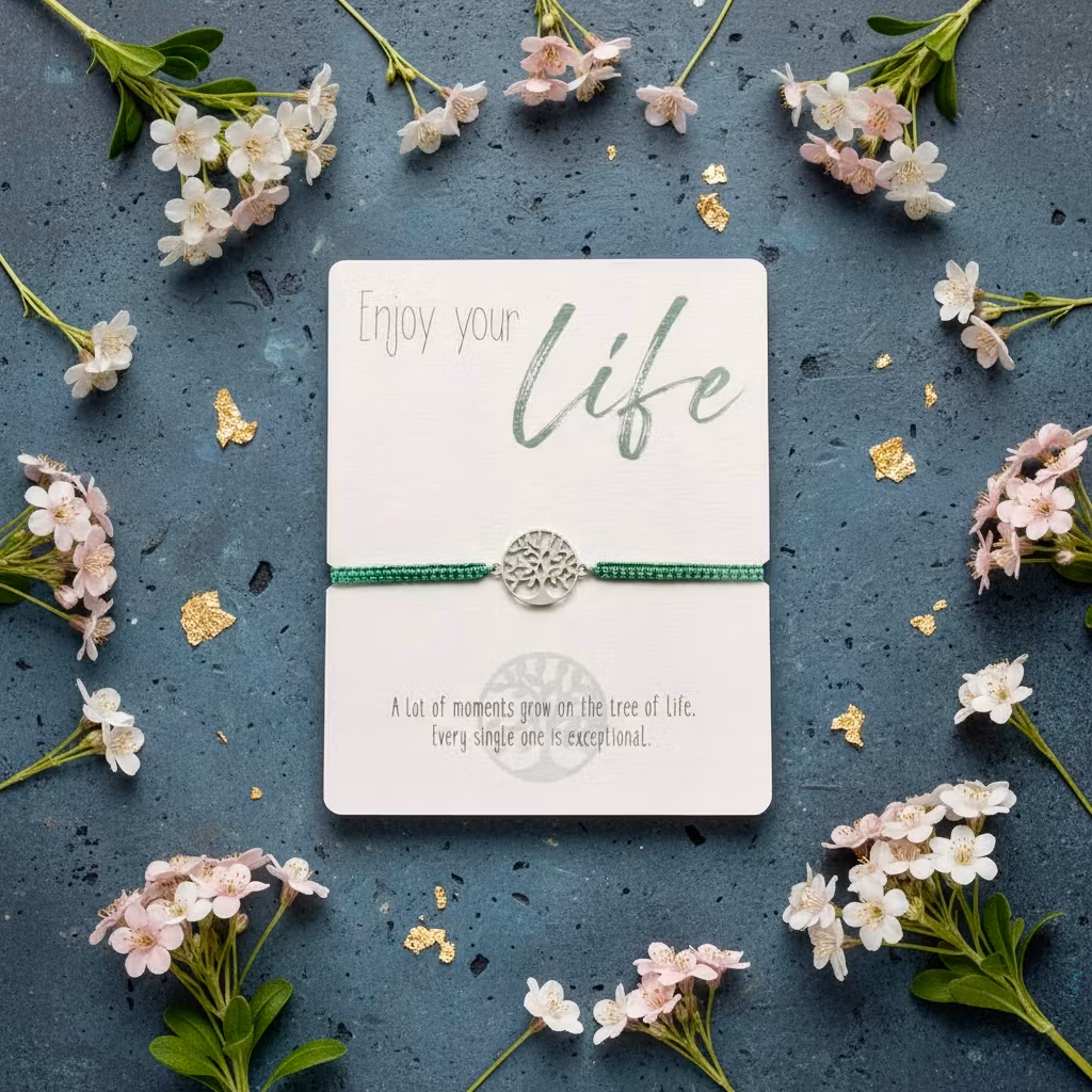 Crystals HCA Jewellery -  Enjoy Bracelet - Tree of Life Green