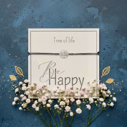 Crystals HCA Jewellery -  "Be Happy Bracelet" - Silverplated  Tree of Life