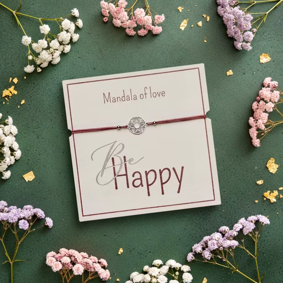 Crystals HCA Jewellery -  "Be Happy Bracelet" - Mandala of Love