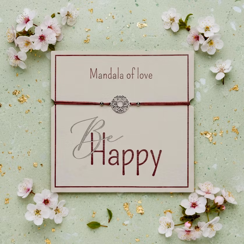 Crystals HCA Jewellery -  "Be Happy Bracelet" - Mandala of Love