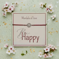 Crystals HCA Jewellery -  "Be Happy Bracelet" - Mandala of Love