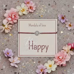 Crystals HCA Jewellery -  "Be Happy Bracelet" - Mandala of Love