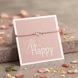 Crystals HCA Jewellery -  "Be Happy Bracelet" - Silver Heart