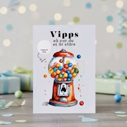 Vipps Bursdagskort - Candy