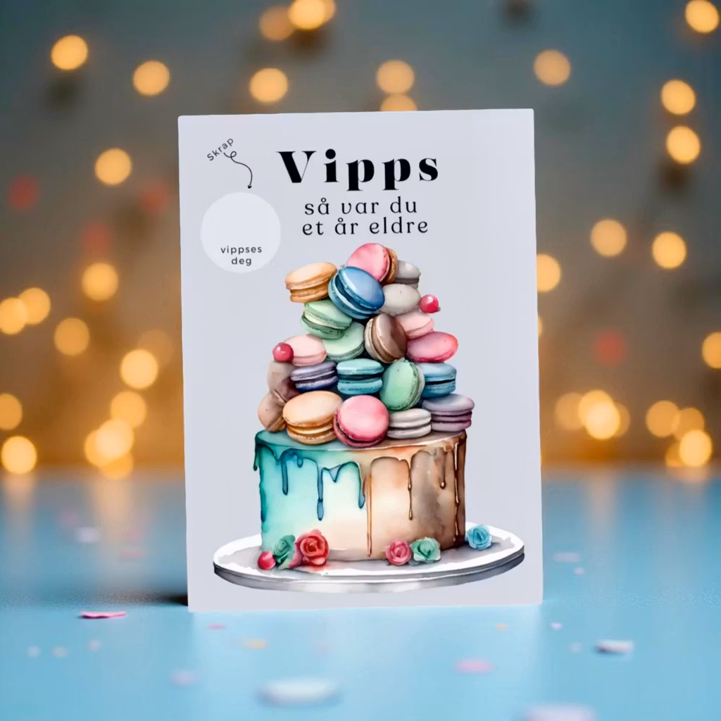 Vipps Bursdagskort - Crazy Cake