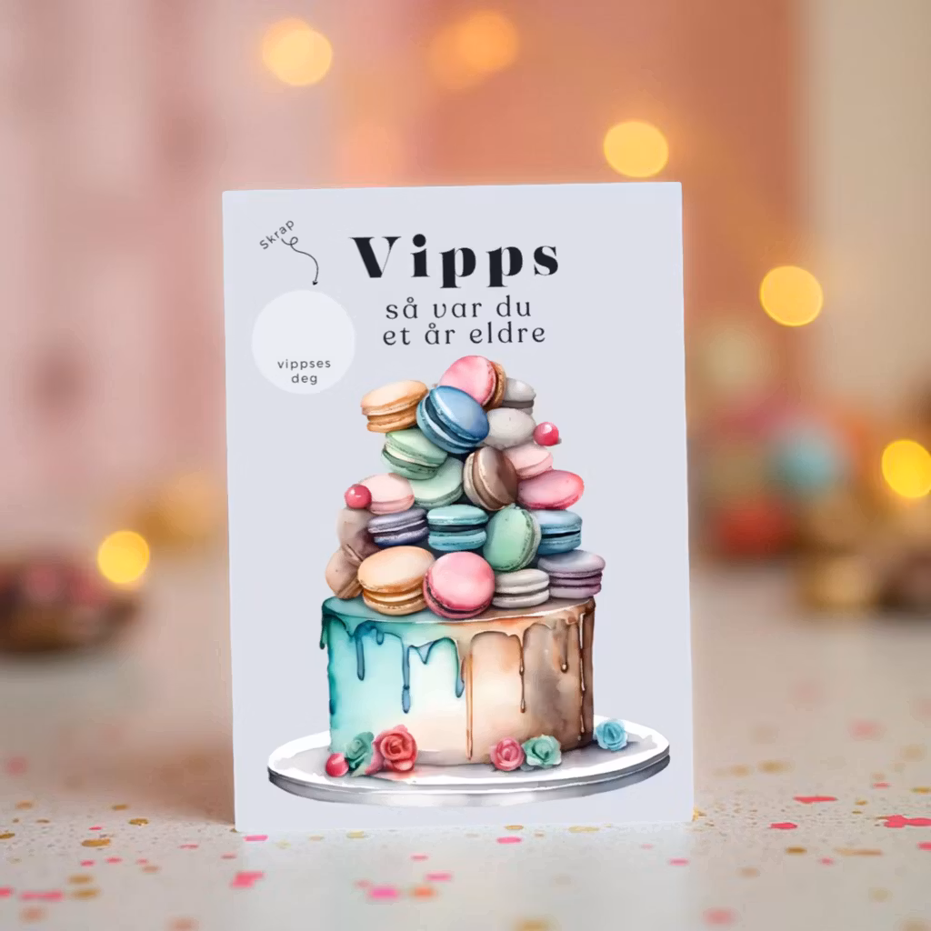 Vipps Bursdagskort - Crazy Cake