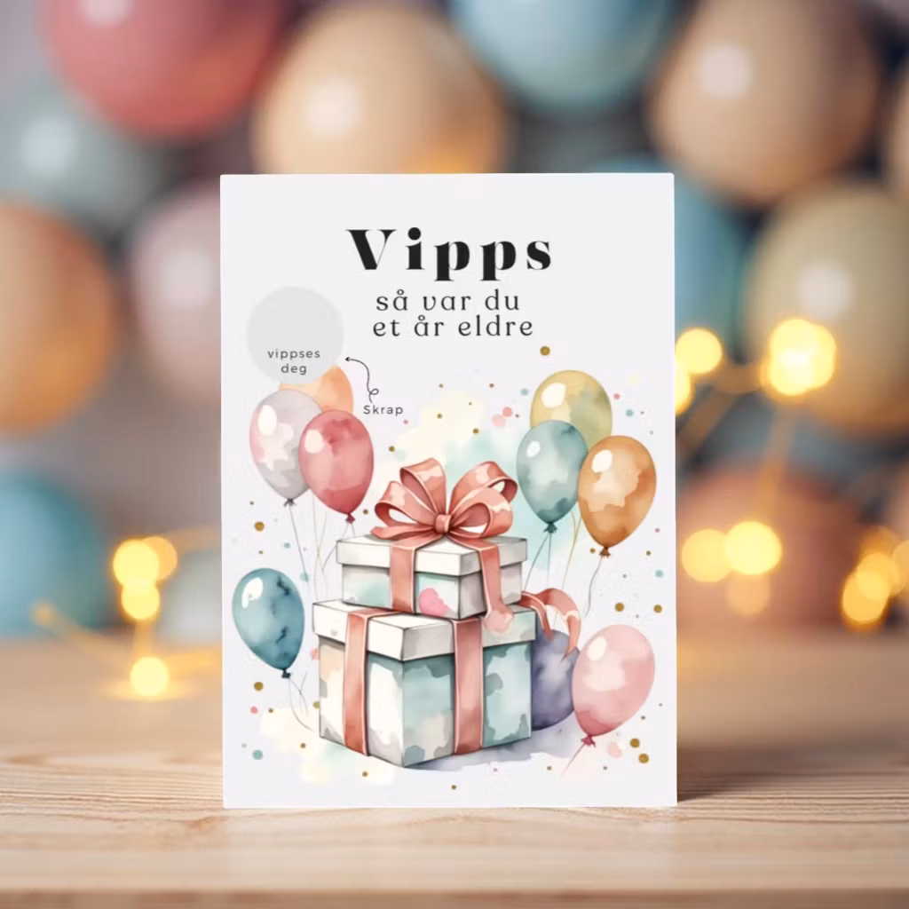Vipps Bursdagskort - Gaver
