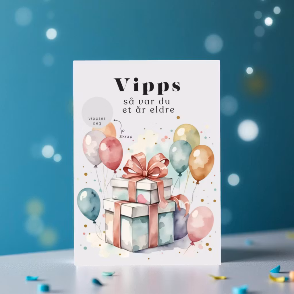 Vipps Bursdagskort - Gaver