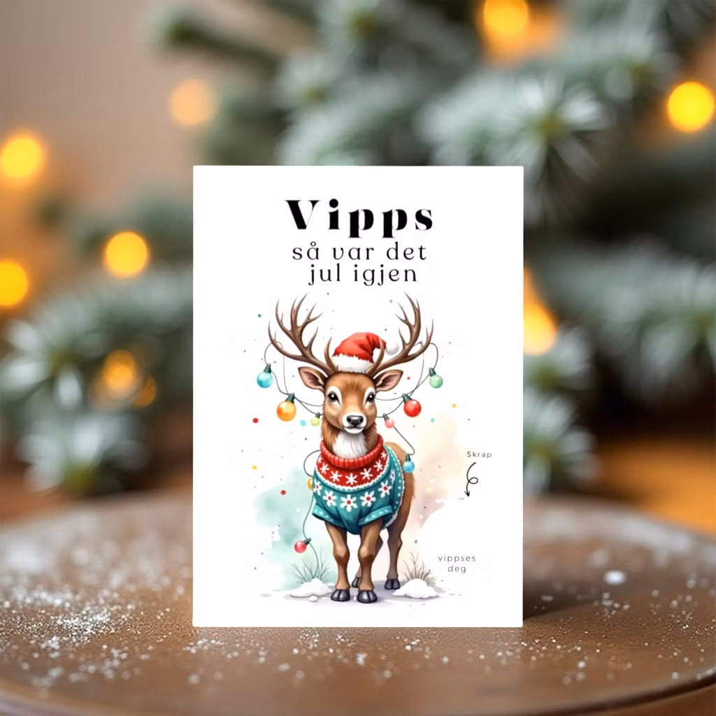 Vipps Julekort - Reindeer