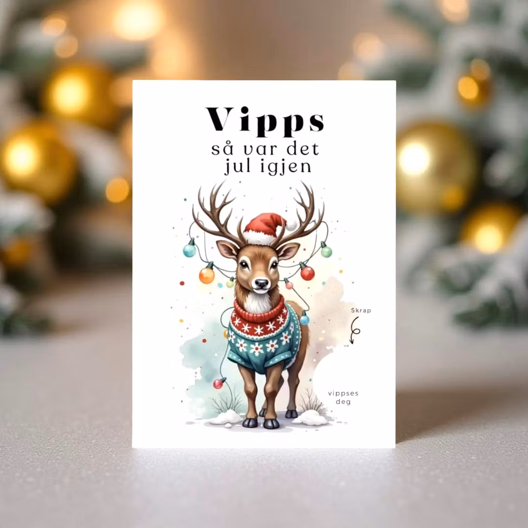 Vipps Julekort - Reindeer
