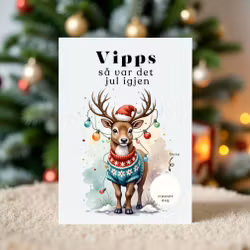 Vipps Julekort - Reindeer