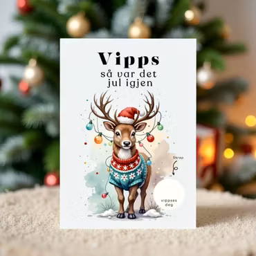 Vipps Julekort - Reindeer