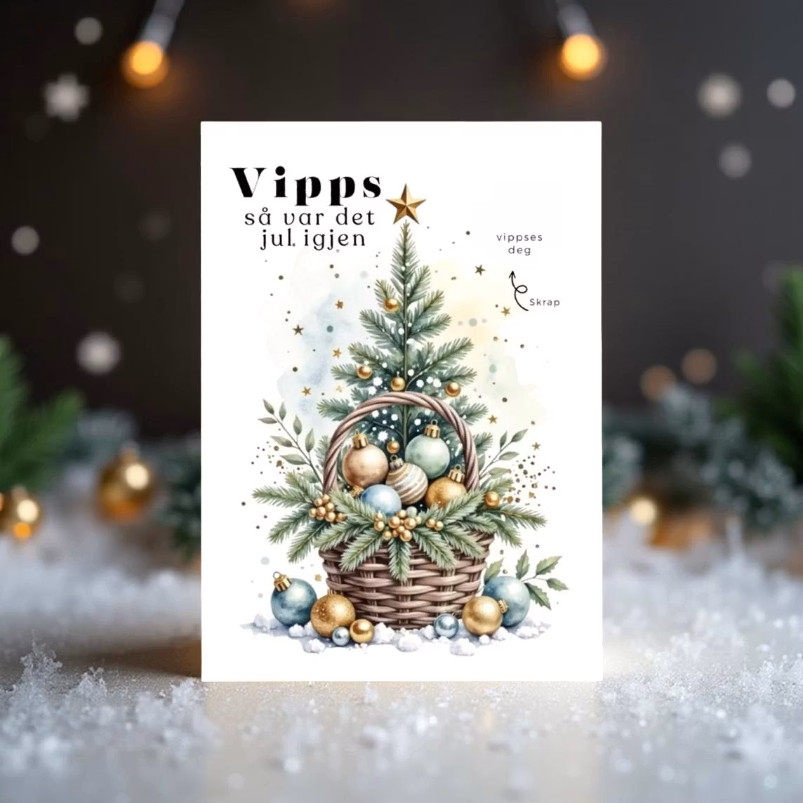 Vipps Julekort - Juletre