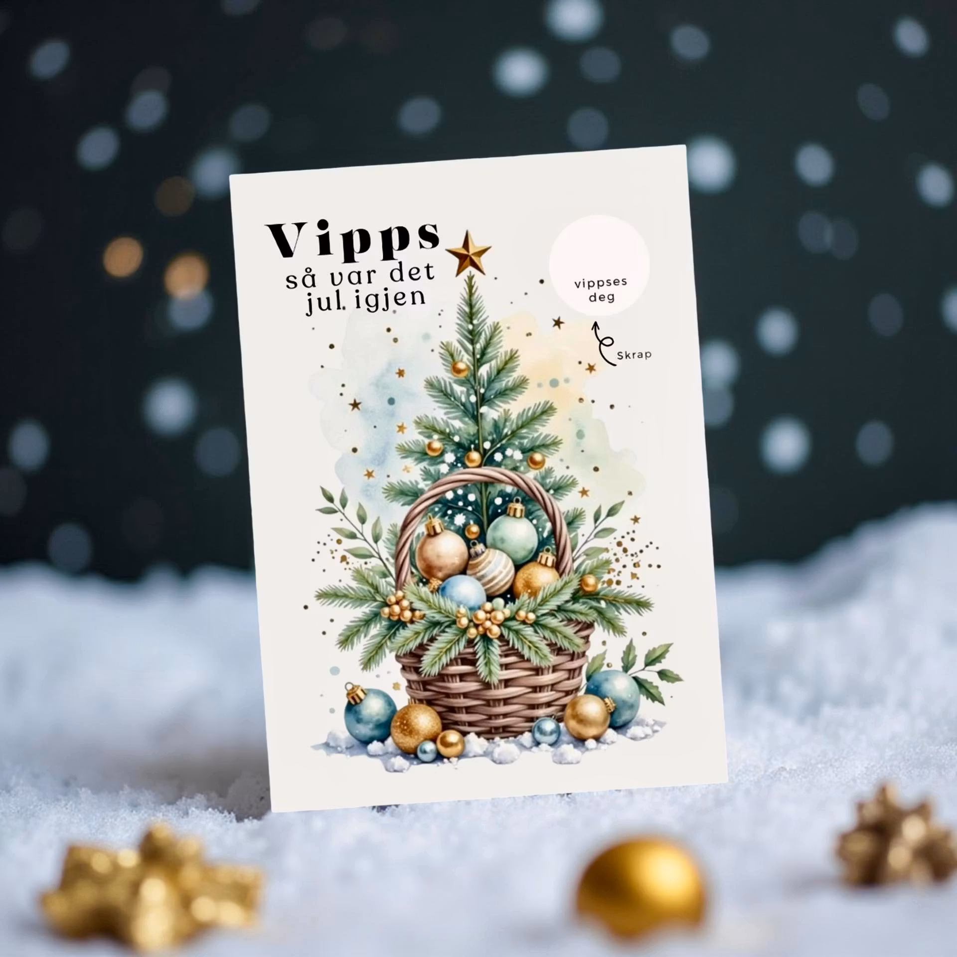 Vipps Julekort - Juletre
