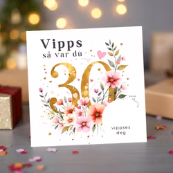Vipps Bursdagskort - 30år