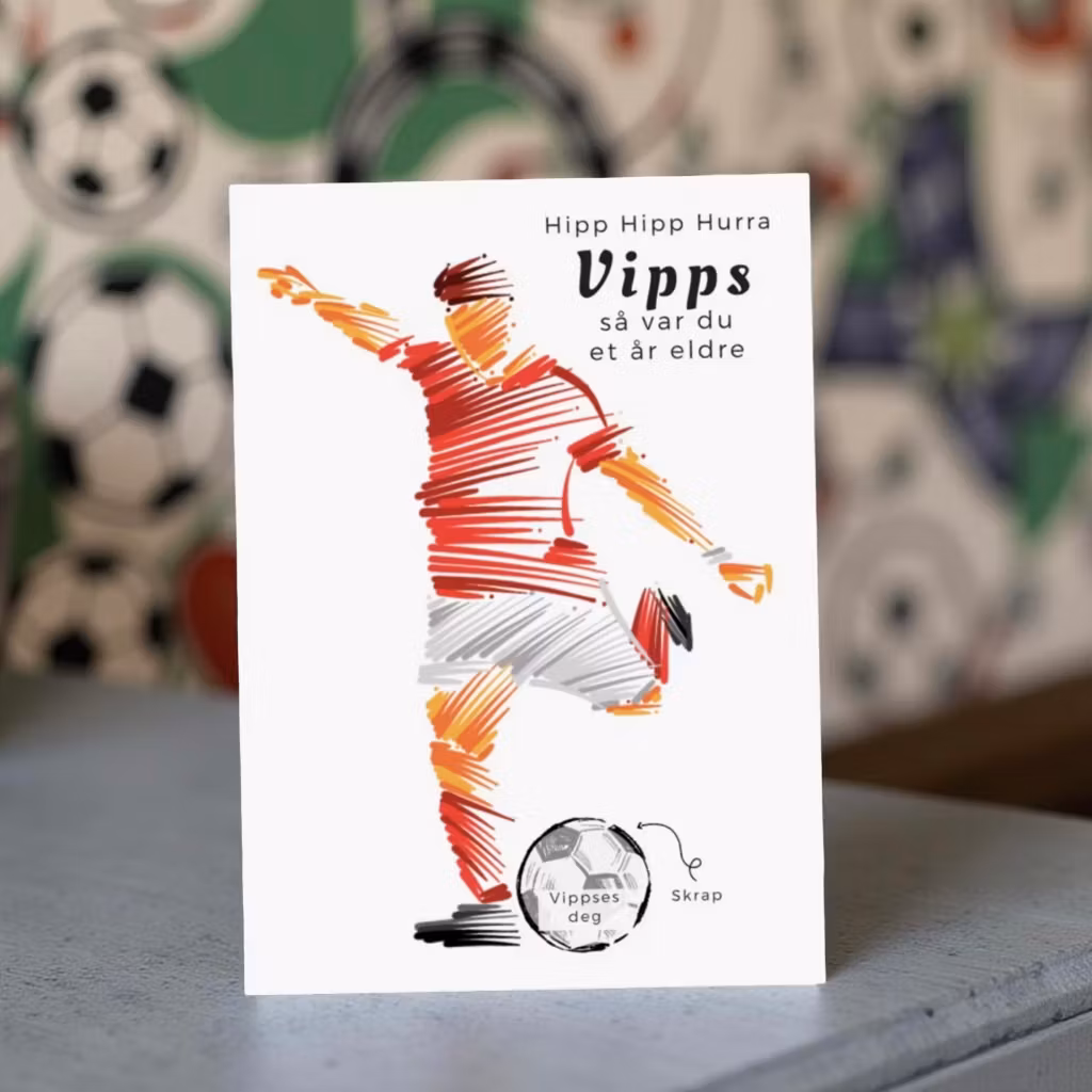 Vipps Bursdagskort - Fotball