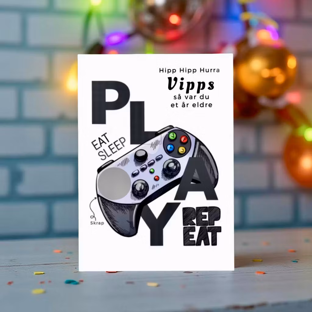 Vipps Bursdagskort - Gaming