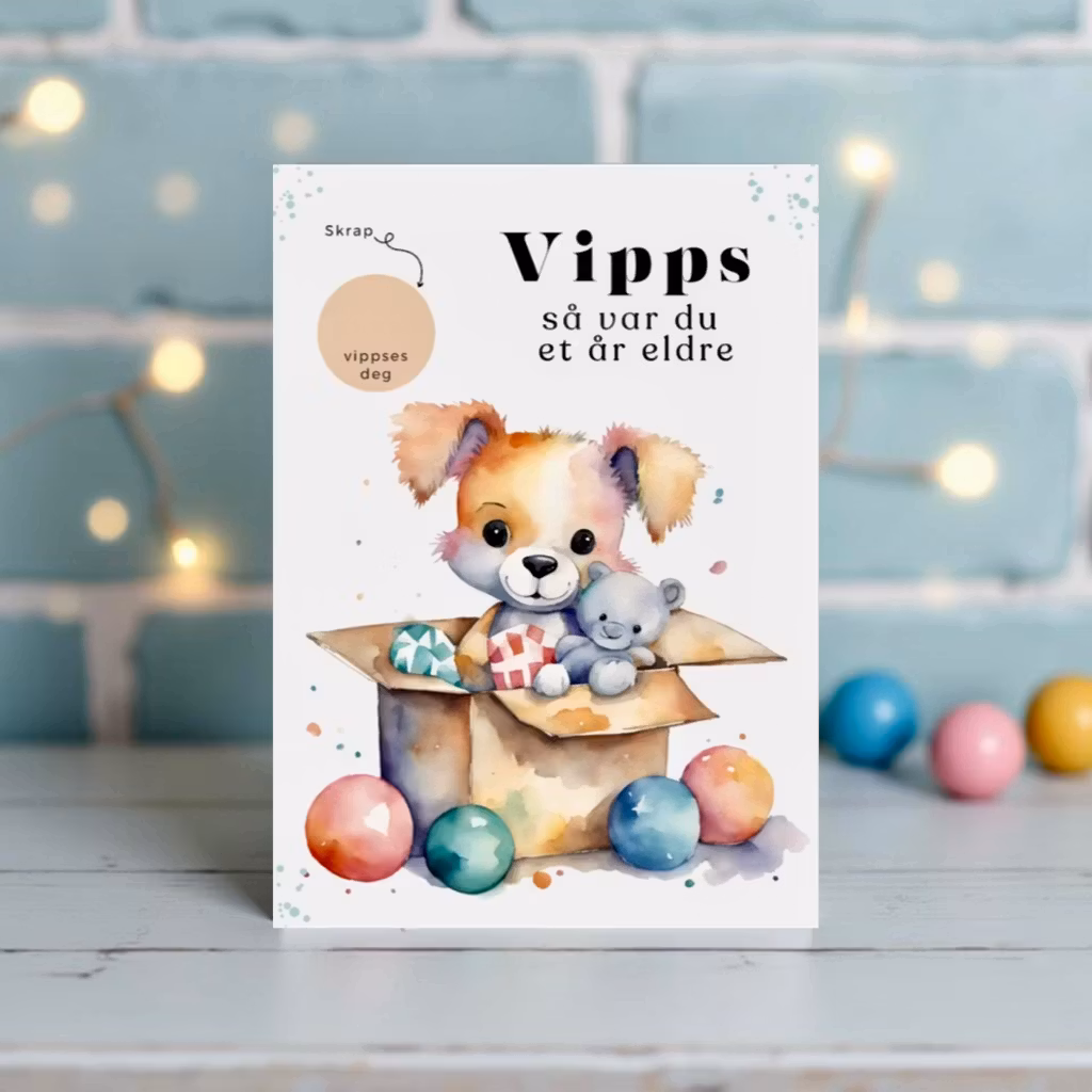 Vipps Bursdagskort - Toys