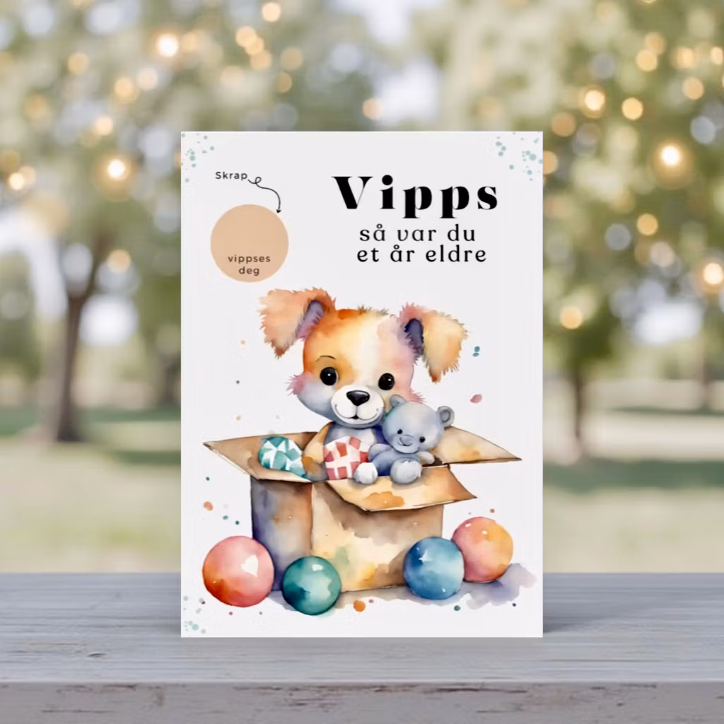 Vipps Bursdagskort - Toys