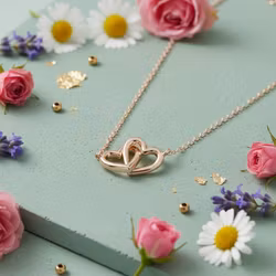 Lisa Angel - Interlocking Hearts Necklace