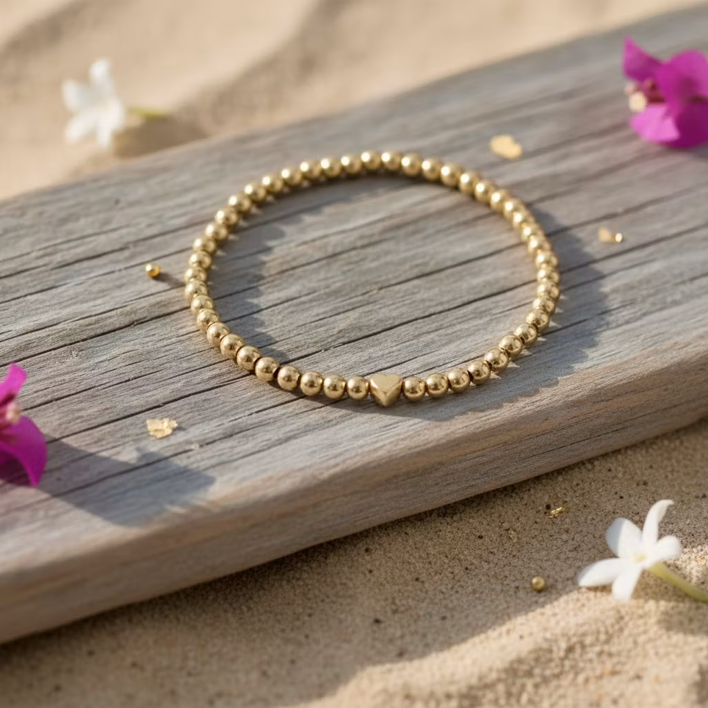 Glass Beads Stretch Bracelet