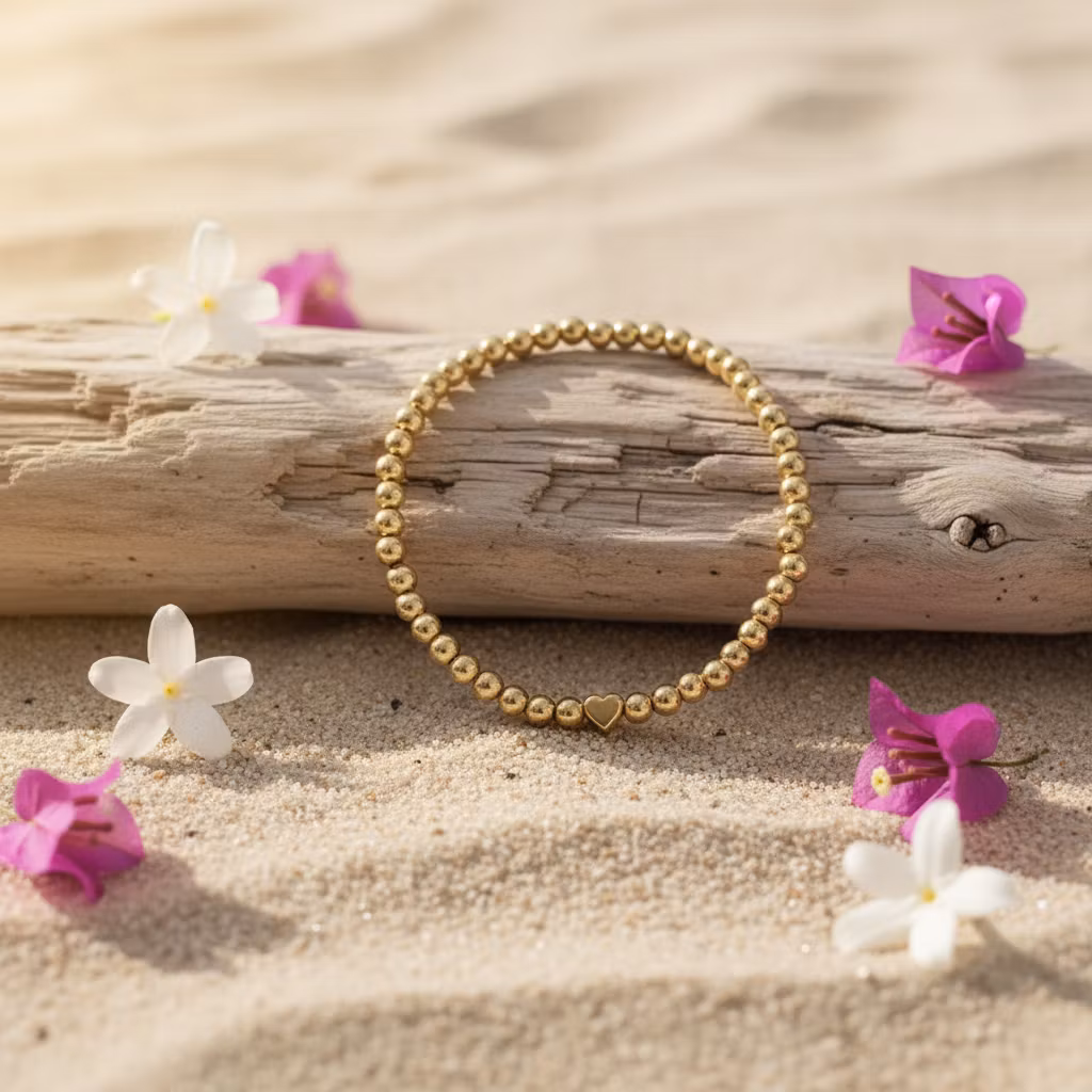 Glass Beads Stretch Bracelet