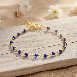 Une a Une - India Faceted Bracelet - Royal Blue