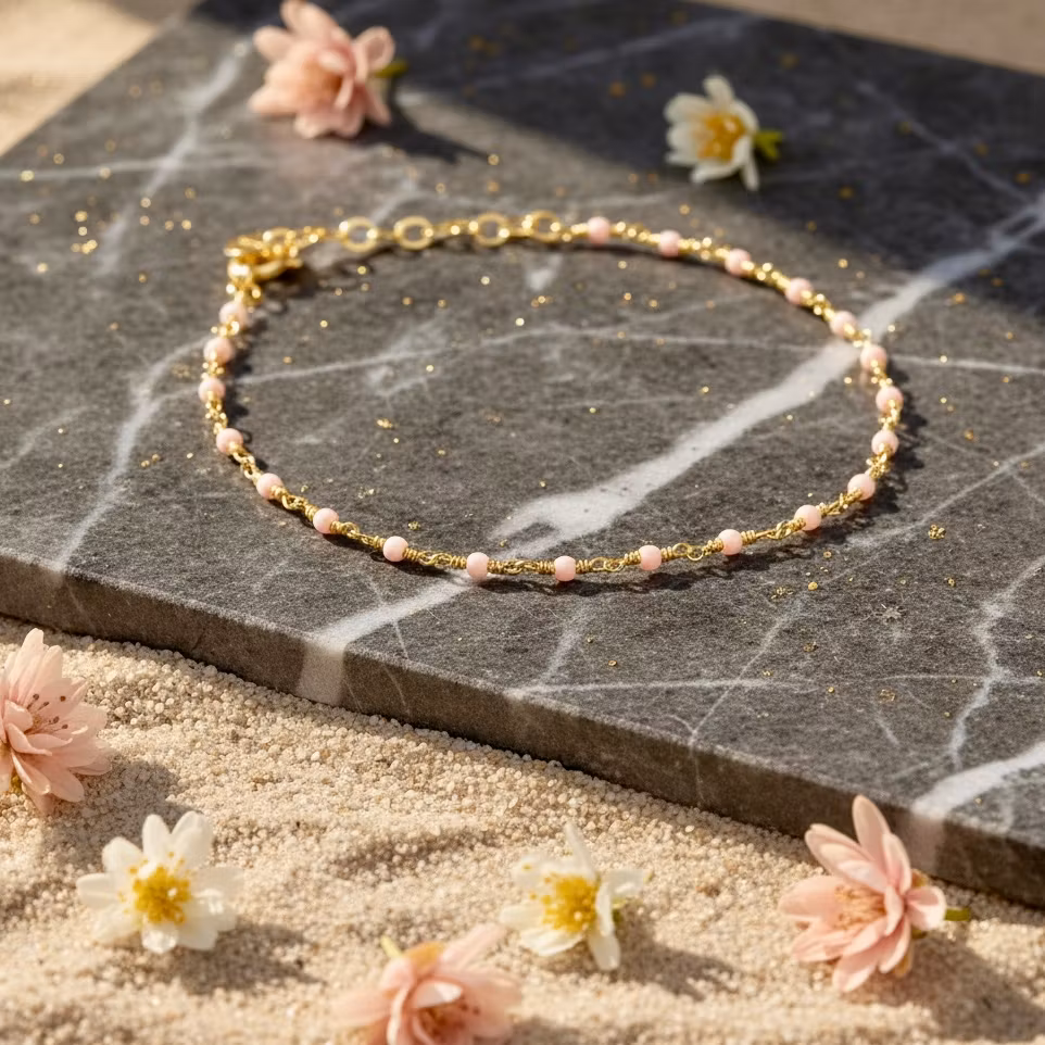 Une a Une - India Opal Light Pink Bracelet