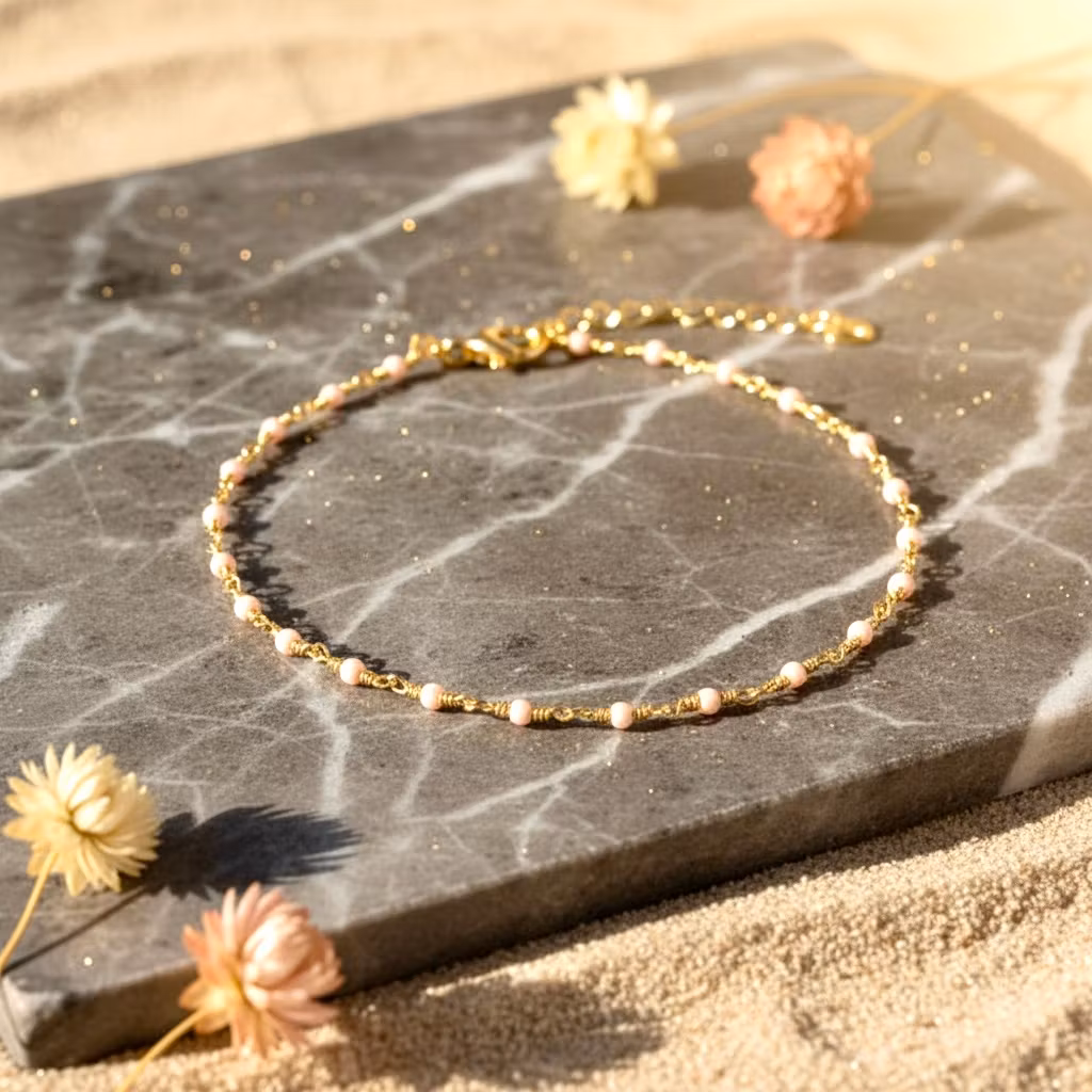 Une a Une - India Opal Light Pink Bracelet