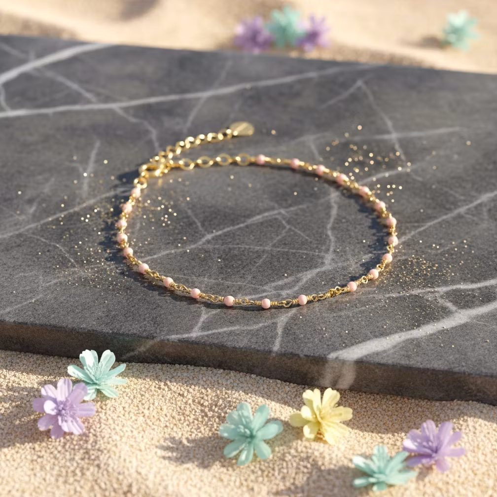 Une a Une - India Opal Light Pink Bracelet