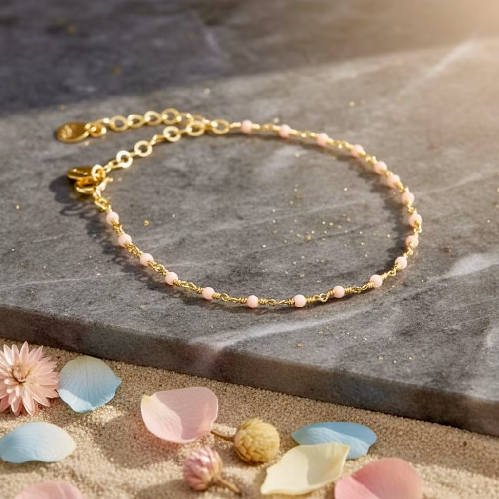Une a Une - India Opal Light Pink Bracelet