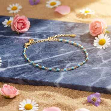 Une a Une - Light Blue India Bracelet