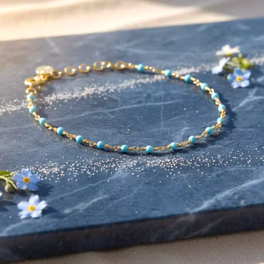Une a Une - Light Blue India Bracelet