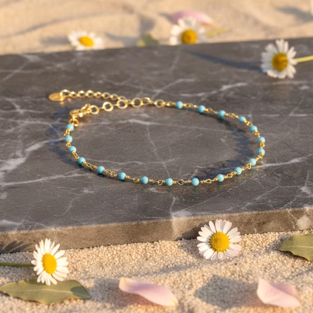 Une a Une - Light Blue India Bracelet