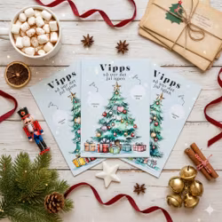 3pk Vipps Skrapekort - Juletrær