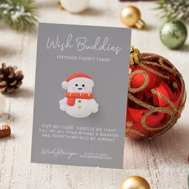 Wishstring Wishing Buddies Pockethug - Snømann